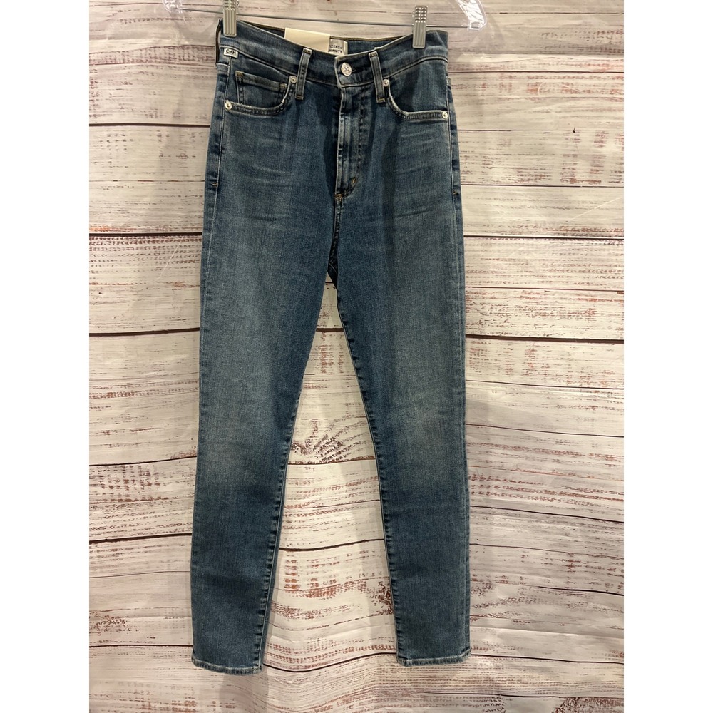 Citizens of Humanity Olivia High Rise Slim Jeans Blue 1926B-372 Size 24 NEW
